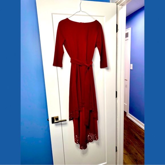 None Dresses & Skirts - SIMPLY ELEGANT Brand | Women’s Red Dress with Asymmetrical Lengths | Size S